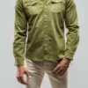 Ranger Denim Snap Shirt In Avocado