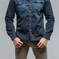 Ranger Denim Snap Shirt In Blue Navy