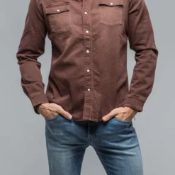 Ranger Denim Snap Shirt In Mogano