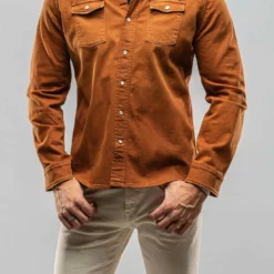 Ranger Denim Snap Shirt In Ruggine