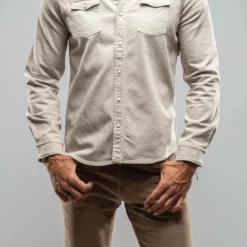 Ranger Denim Snap Shirt In Sasso