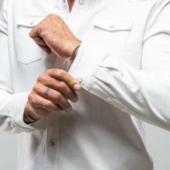 Ranger Denim Snap Shirt In White 9 Ranger Denim Snap Shirt In White -Dune Shop axels premium denim ranger snap shirt in white mens shirts axels vail 30350648344765