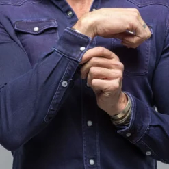 Roper Western Snap Shirt In Mertillo -Dune Shop axels premium denim roper western shirt in mertillo mens shirts axels vail 38859413291242