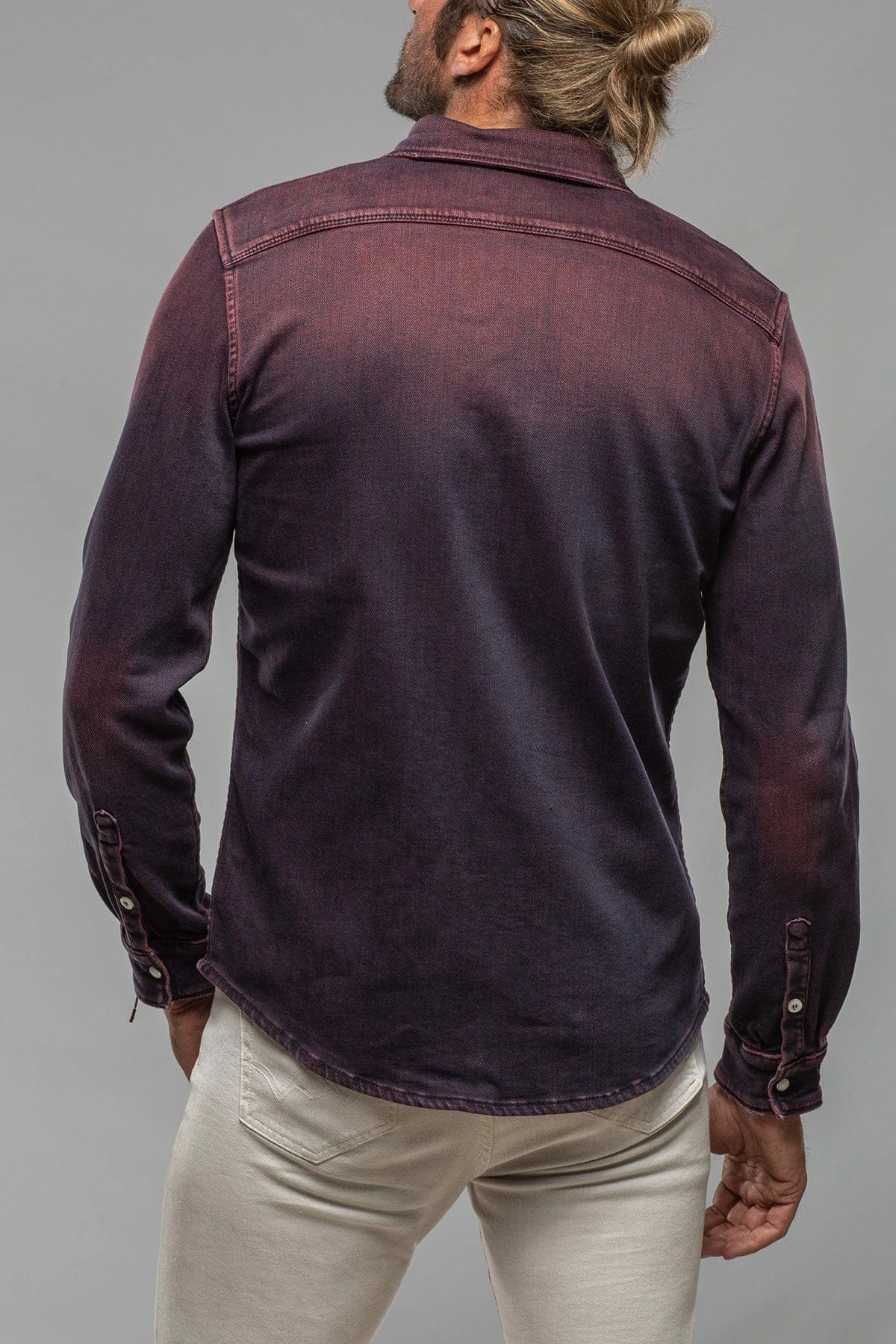 Roper Western Snap Shirt In Bordeaux 5 Roper Western Snap Shirt In Bordeaux - Image 5