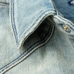 Roper Western Snap Shirt In Mid Blue -Dune Shop axels premium denim roper western snap shirt in mid blue mens shirts axels vail 37688588075242