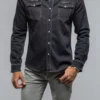 Roper Western Snap Shirt In Nero