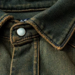 Roper Western Snap Shirt In Overdyed Ruggine -Dune Shop axels premium denim roper western snap shirt in overdyed ruggine mens shirts axels vail 37713041686762