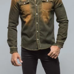Roper Western Snap Shirt In Papaya
