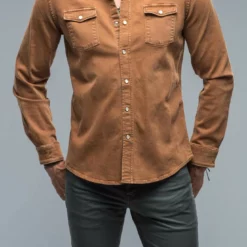 Roper Western Snap Shirt In Stoned Ruggine