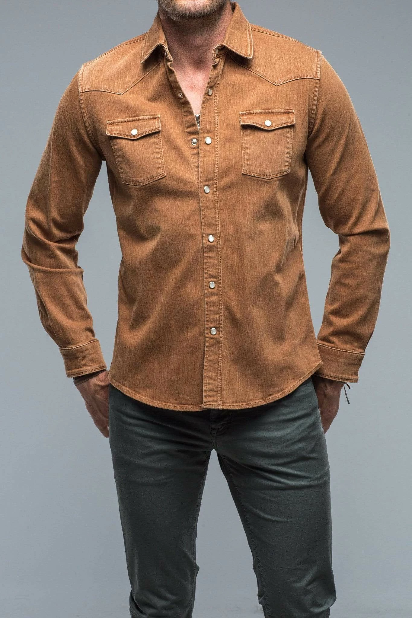 Roper Western Snap Shirt In Stoned Ruggine 1 Roper Western Snap Shirt In Stoned Ruggine