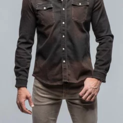 Roper Western Snap Shirt In Wenge