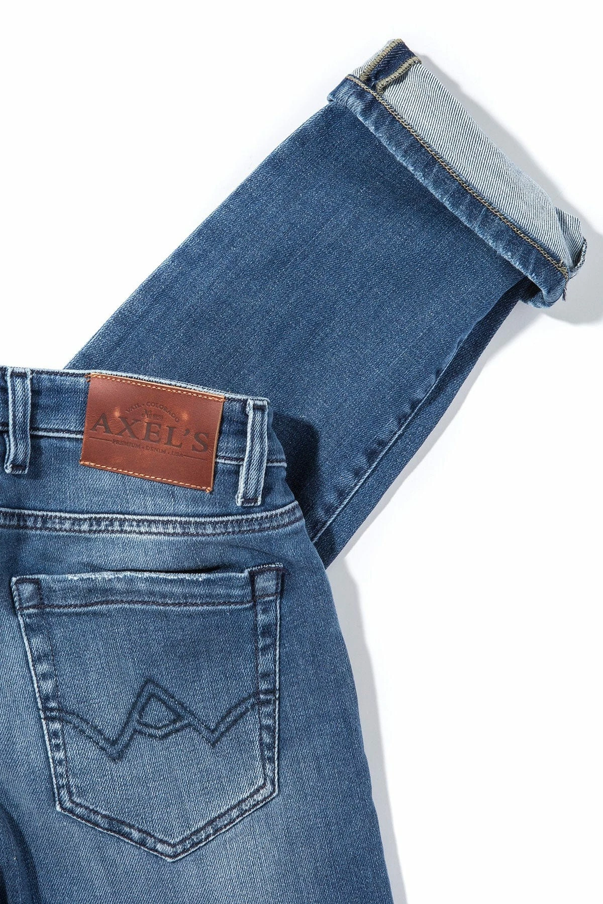 Sedona Denim In Mid Dark Blue 3 Sedona Denim In Mid Dark Blue - Image 3