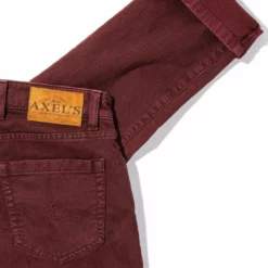 Silverton Colored Denim In Bordeaux -Dune Shop axels premium denim silverton colored denim in bordeaux mens pants axels vail 30575160590525 1