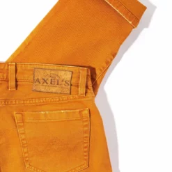 Silverton Colored Denim In Papaya -Dune Shop axels premium denim silverton colored denim in papaya mens pants 5 pocket axels vail 29923510190269