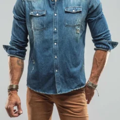 Trapper Denim Snap Shirt