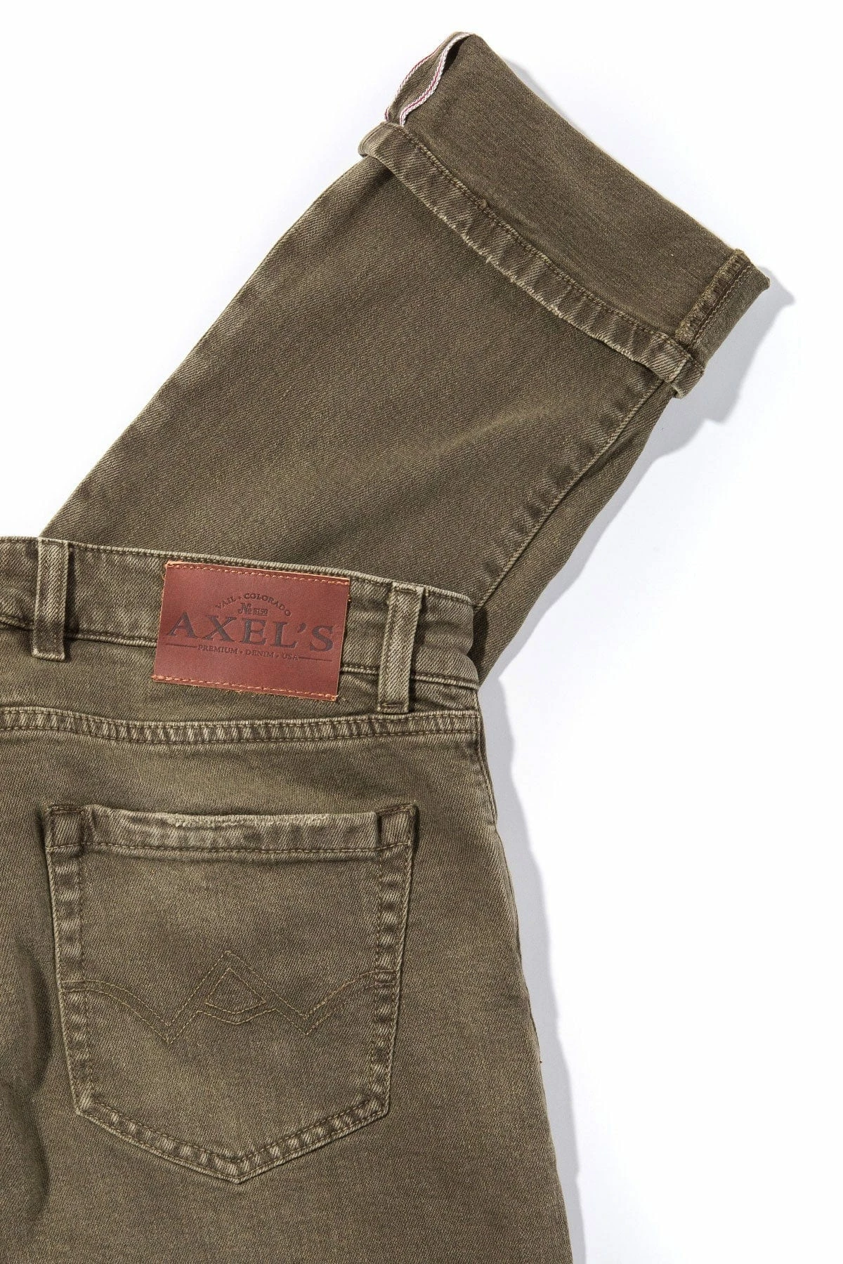Tucson Selvedge Denim In Army 2 Tucson Selvedge Denim In Army - Image 2
