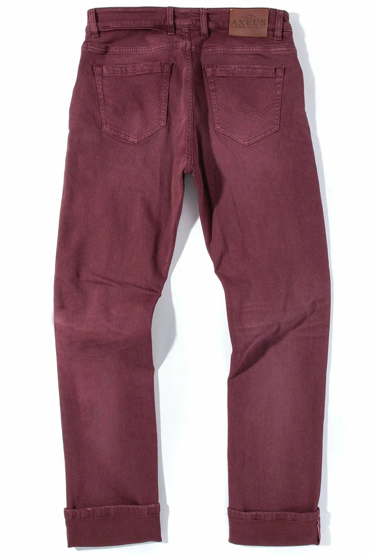 Tucson Selvedge Denim In Bordeaux 4 Tucson Selvedge Denim In Bordeaux - Image 4