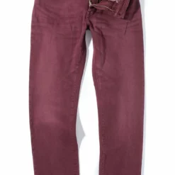 Tucson Selvedge Denim In Bordeaux