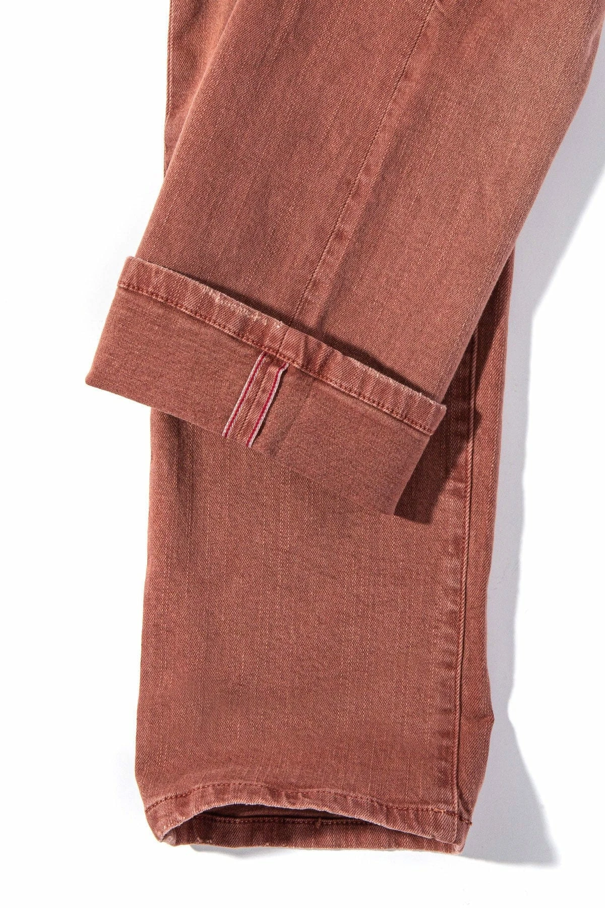 Tucson Selvedge Denim In Terracotta 2 Tucson Selvedge Denim In Terracotta - Image 2