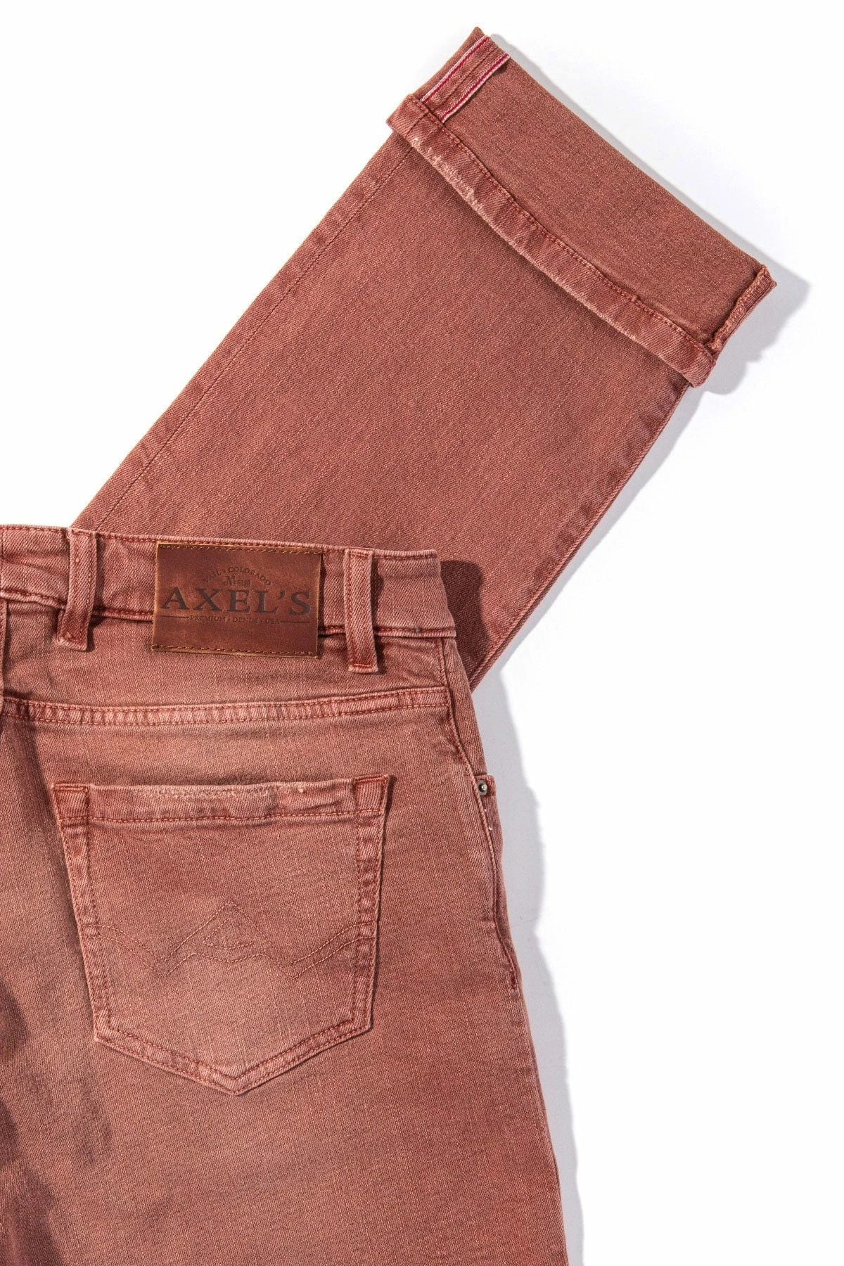 Tucson Selvedge Denim In Terracotta 3 Tucson Selvedge Denim In Terracotta - Image 3
