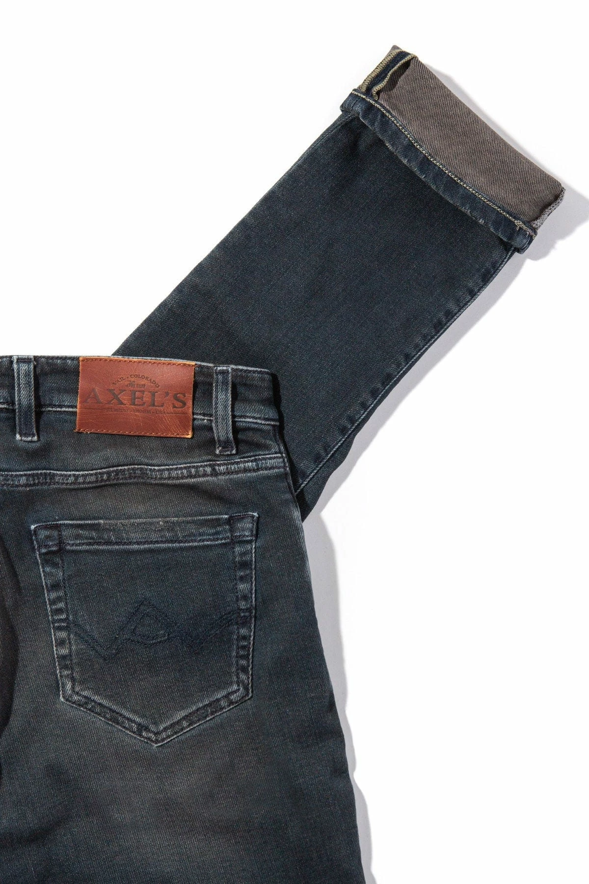 Waylon Over-Dyed Stretch Denim In Anthracite 3 Waylon Over-Dyed Stretch Denim In Anthracite - Image 3