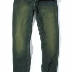 Waylon Over-Dyed Stretch Denim In Avocado