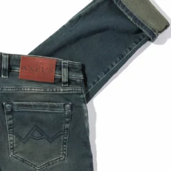 Waylon Over-Dyed Stretch Denim In Cactus -Dune Shop axels premium denim waylon over dyed stretch denim in cactus mens pants 5 pocket axels vail 39059159843050