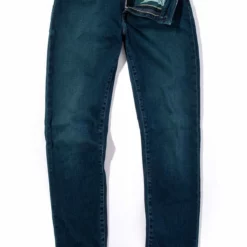 Waylon Over-Dyed Stretch Denim In Petrolio