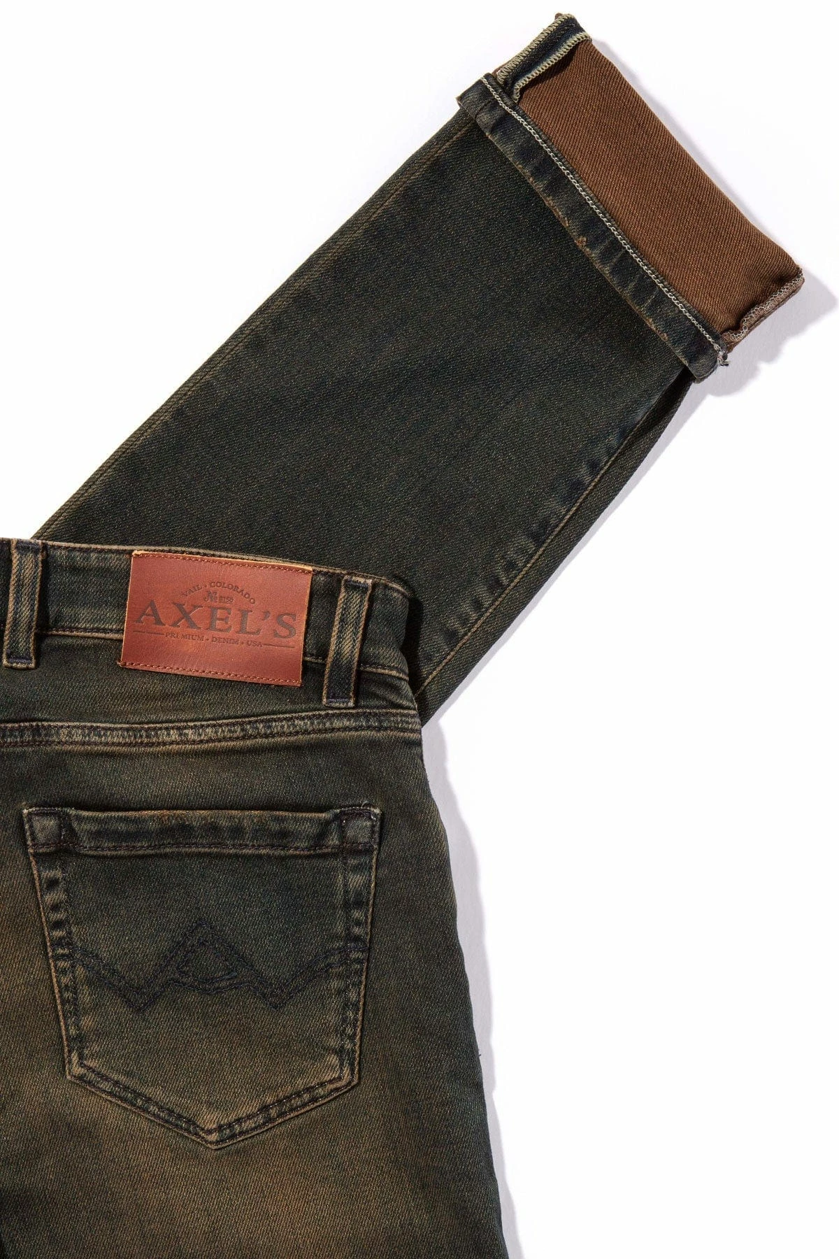 Waylon Over-Dyed Stretch Denim In Ruggine 4 Waylon Over-Dyed Stretch Denim In Ruggine - Image 4