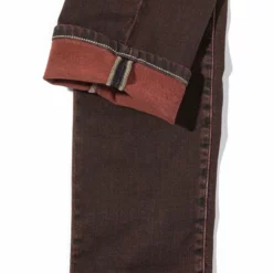 Waylon Over-Dyed Stretch Denim In Ruggine Rust -Dune Shop axels premium denim waylon over dyed stretch denim in ruggine rust mens pants 5 pocket axels vail 39059157156074