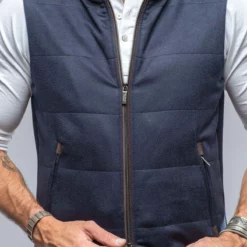Alba Cashmere Vest In Navy -Dune Shop baldassari alba cashmere vest in navy mens outerwear cloth axels vail 38256032841962 1