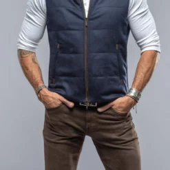 Alba Cashmere Vest In Navy
