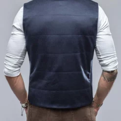 Alba Cashmere Vest In Navy -Dune Shop baldassari alba cashmere vest in navy mens outerwear cloth axels vail 38256034218218 1