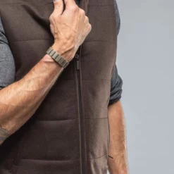 Alba Vest In Dark Brown -Dune Shop baldassari alba vest in dark brown mens outerwear cloth axels vail 38335845859562