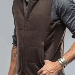 Alba Vest In Dark Brown 8 Alba Vest In Dark Brown -Dune Shop baldassari alba vest in dark brown mens outerwear cloth axels vail 38335846154474 1