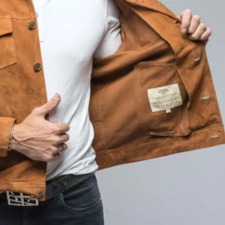 River Suede Overshirt 10 River Suede Overshirt -Dune Shop baldassari river suede jacket in cigar mens outerwear leather axels vail 38564646224106