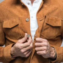 River Suede Overshirt 11 River Suede Overshirt -Dune Shop baldassari river suede jacket in cigar mens outerwear leather axels vail 38564646519018