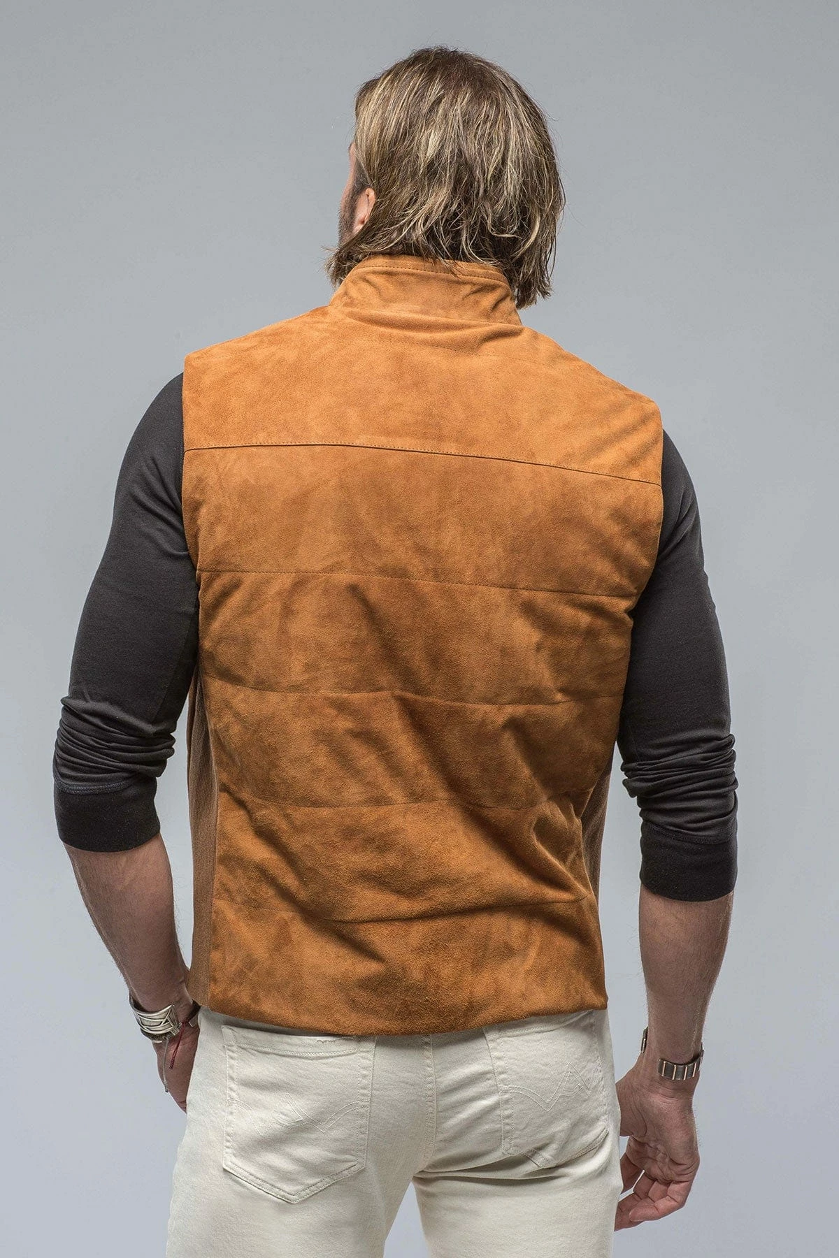 Rye Suede Vest In Cigar 3 Rye Suede Vest In Cigar - Image 3