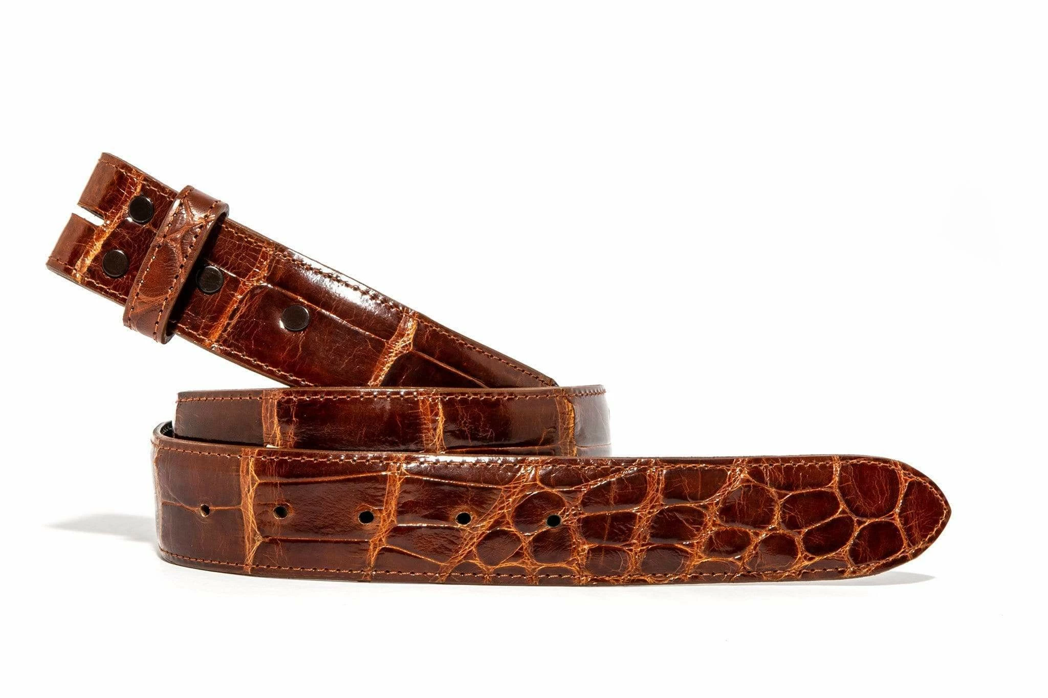 Cognac Alligator Classic Strap 1 Cognac Alligator Classic Strap