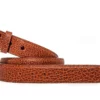 Cognac Bison Matte Strap