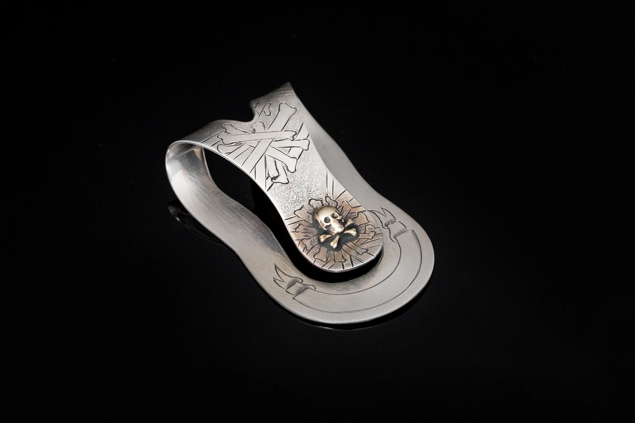 Comstock Heritage 14K Skull Money Clip 1 Comstock Heritage 14K Skull Money Clip