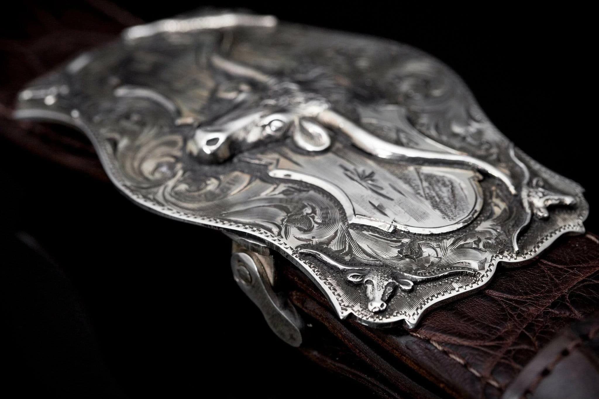 Posse Longhorn Trophy Buckle 3 Posse Longhorn Trophy Buckle - Image 3