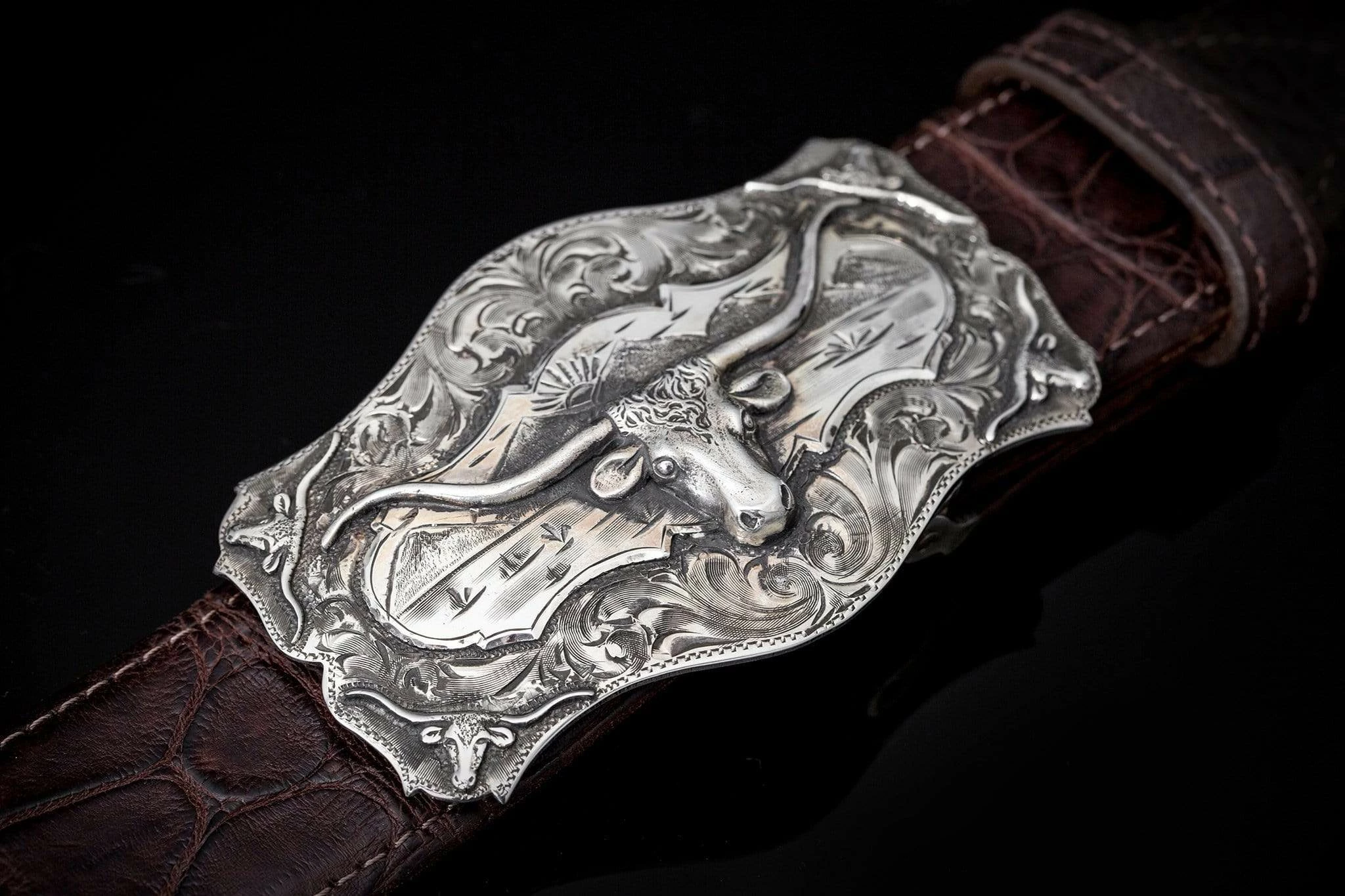 Posse Longhorn Trophy Buckle 2 Posse Longhorn Trophy Buckle - Image 2