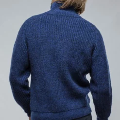 Galway Chunky Cashmere Full Zip Navy Donnagle -Dune Shop corgi galway chunky cashmere full zip navy donnagle mens sweaters axels vail 38835507822826