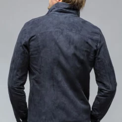 Bello Suede Shirt In Blue -Dune Shop di bello bello suede shirt in blue mens outerwear leather axels vail 38819052257514