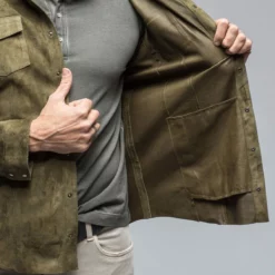 Bello Suede Shirt In Verde -Dune Shop di bello bello suede shirt in verde mens outerwear leather axels vail 38819047768298