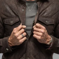 Academia Jacket In Cafe Noir 10 Academia Jacket In Cafe Noir -Dune Shop dibello academia jacket in cafe noir mens outerwear leather axels vail 37569746796778