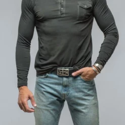 Dune Cafe Paco LS Polo Shirt In Black