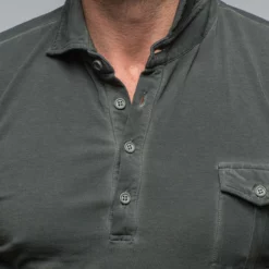 Dune Cafe Paco LS Polo Shirt In Black -Dune Shop dune cafe paco ls polo shirt in black mens shirts polos axels vail 38547719028970