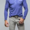 Dune Cafe Paco LS Polo Shirt In Lavender